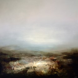 Highlander II by Neil Nelson - Original Painting on Box Canvas sized 47x47 inches. Available from Whitewall Galleries